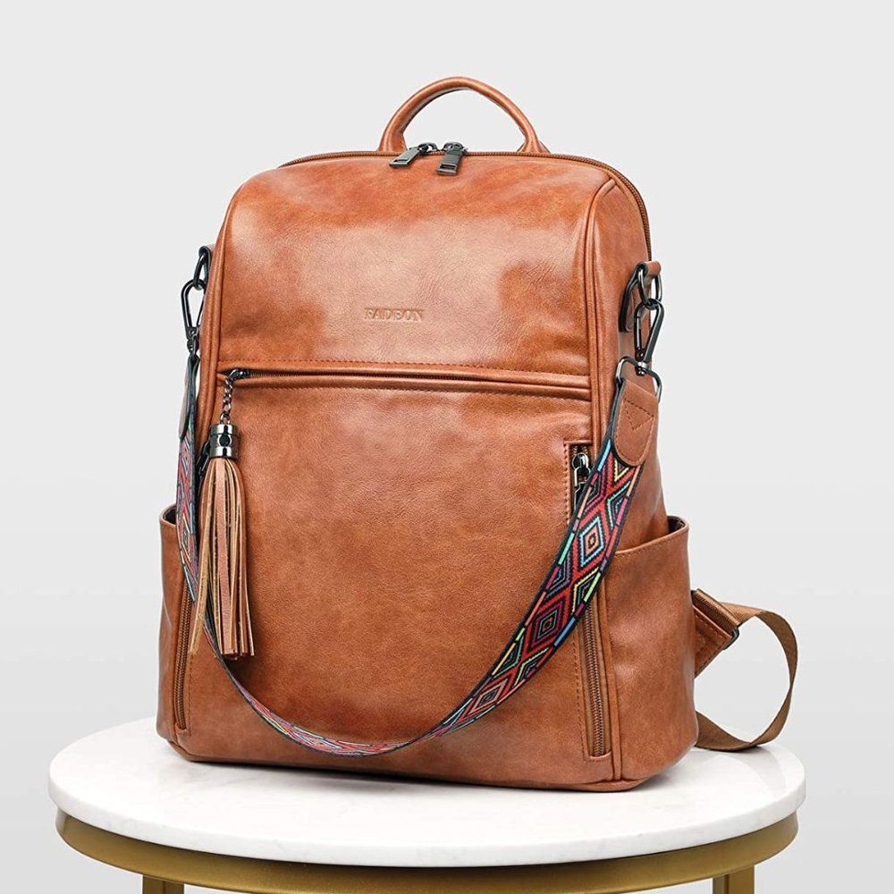 NEW AERC Leather Backpack Brown